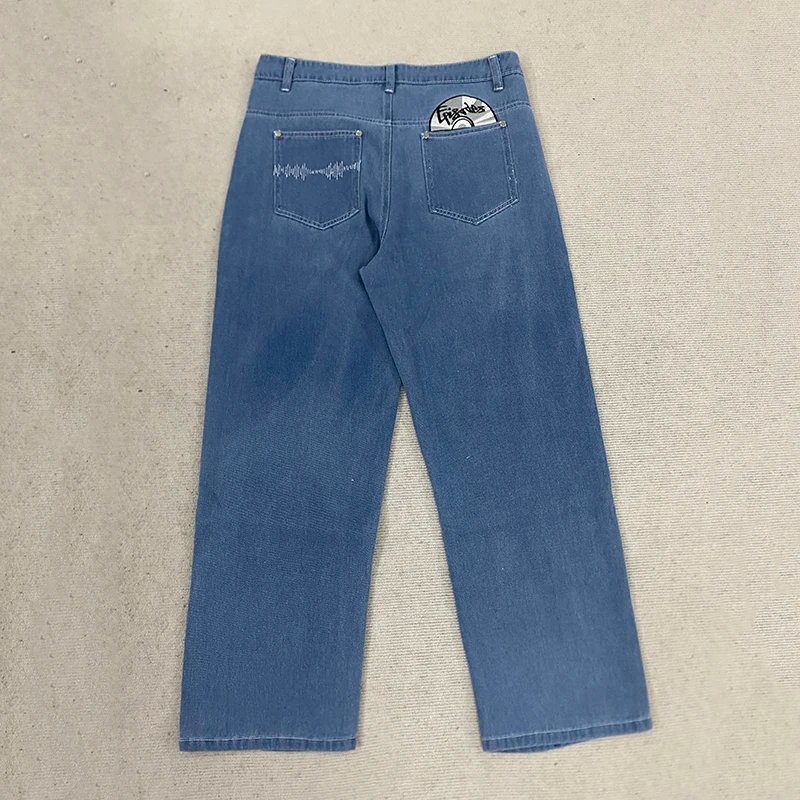 Fashionable Street Style Embroidered Sweatpants Autumn Winter Casual Pants Versatile Personality Couple's Pan