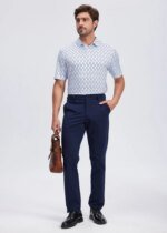 Men's Golf Pants 30"/32"/34" Stretch Work Dress Pants Slim Straight Lightweight Quality Business Trousers Casual Suit Pants - Image 6