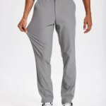 Men's Golf Pants 30"/32"/34" Stretch Work Dress Pants Slim Straight Lightweight Quality Business Trousers Casual Suit Pants