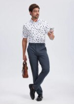 Men's Golf Pants 30"/32"/34" Stretch Work Dress Pants Slim Straight Lightweight Quality Business Trousers Casual Suit Pants - Image 5