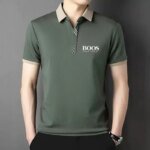 Men's New Embroidery Business Casual Short Sleeved POLO Shirt Fashion Short Sleeved Ice Silk Is Cool Breathable Top Polo Shirt - Image 6