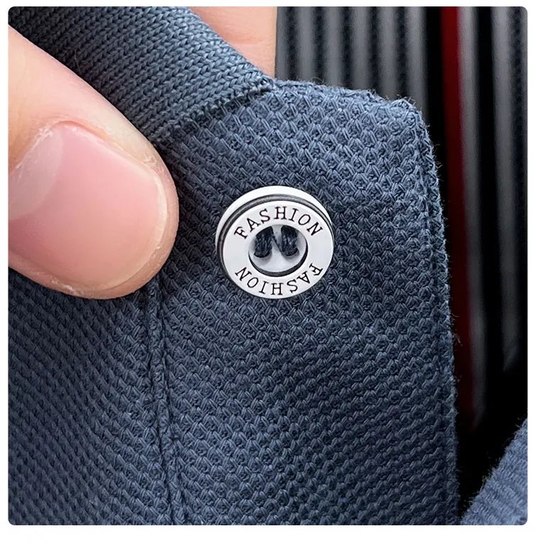 100% pure cotton autumn and winter men's fashion sports brand embroidered pony long sleeved POLO shirt business casual T-shirt