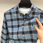 Luxury Brand Embroidery 100% Cotton Long Sleeved Shirt Men's New Shirt Men's Casual Loose Top Business Men - Image 3