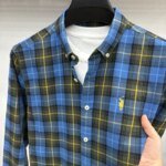 Luxury Brand Embroidery 100% Cotton Long Sleeved Shirt Men's New Shirt Men's Casual Loose Top Business Men - Image 6