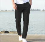 Men's Trousers Cotton Linen Fashion Casual Pants Solid Color Breathable Loose Shorts Straight Drawstring Pants Streetwear Men - Image 6
