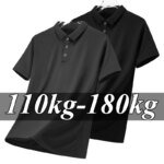 Men Plus Size Polo Shirt Oversized 6XL 7XL Summer Short Sleeve T Shirts Black Loose Male Shirt Men Clothing Ropa Para Hombre