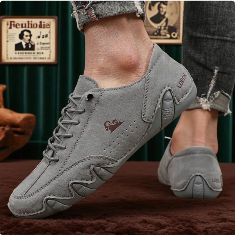 Ankle Boots for Men Fashionable Stitching Lightweight Comfortable Casual Walking Shoes Breathable Tennis Outdoor Driving Shoes Ankle Boots for Men Fashionable Stitching Lightweight Comfortable Casual Walking Shoes Breathable Tennis Outdoor Driving Shoes