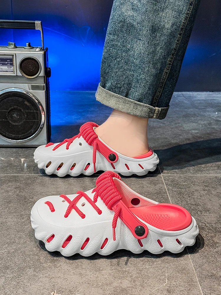 2025 Summer New Fashion Cave Garden Shoes Comfortable Soft Sole Outdoor Indoor Men & Women Beach Trend Slippers