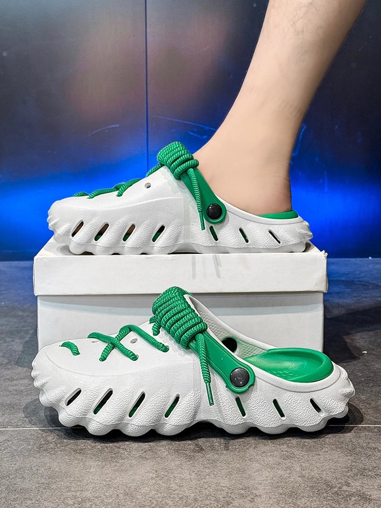 2025 Summer New Fashion Cave Garden Shoes Comfortable Soft Sole Outdoor Indoor Men & Women Beach Trend Slippers