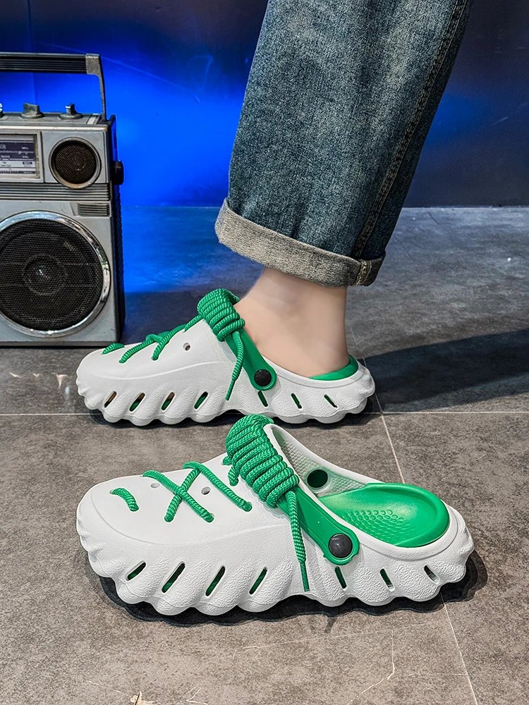 2025 Summer New Fashion Cave Garden Shoes Comfortable Soft Sole Outdoor Indoor Men & Women Beach Trend Slippers