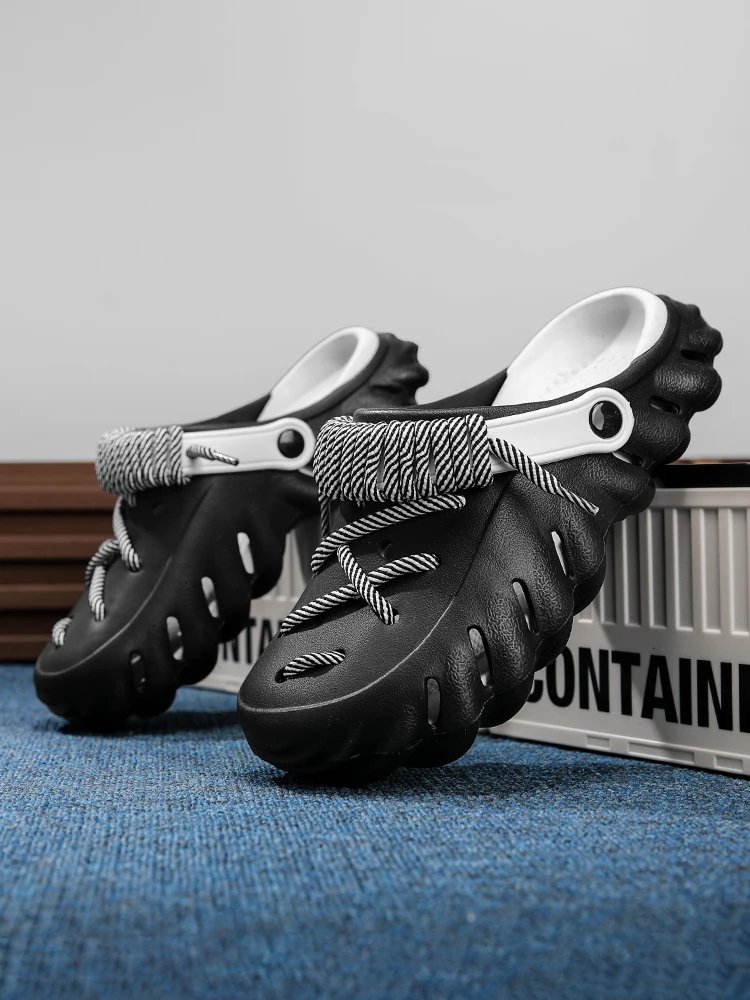 2025 Summer New Fashion Cave Garden Shoes Comfortable Soft Sole Outdoor Indoor Men & Women Beach Trend Slippers