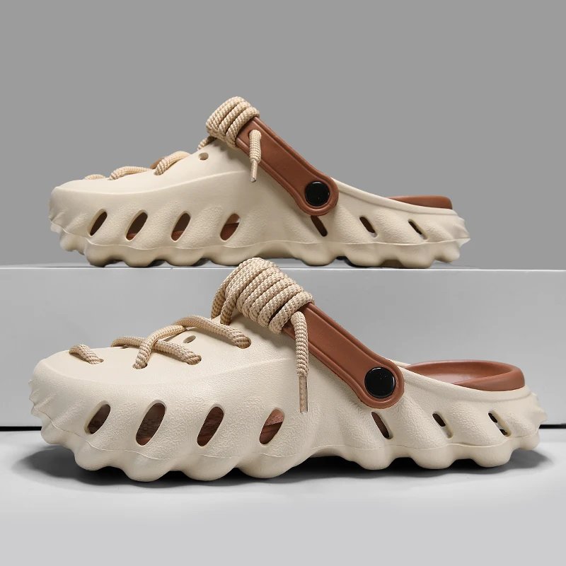 2025 Summer New Fashion Cave Garden Shoes Comfortable Soft Sole Outdoor Indoor Men & Women Beach Trend Slippers