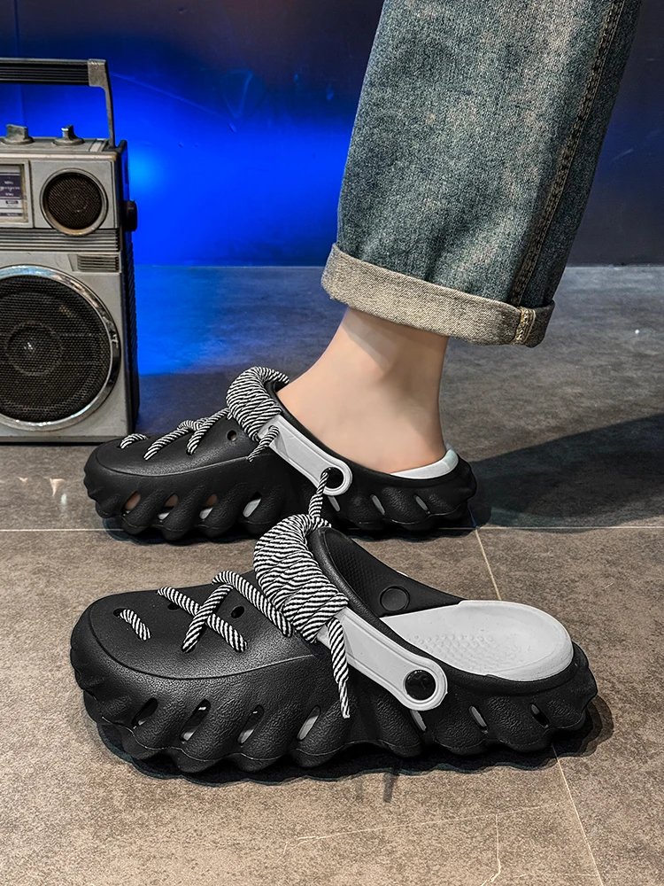 2025 Summer New Fashion Cave Garden Shoes Comfortable Soft Sole Outdoor Indoor Men & Women Beach Trend Slippers