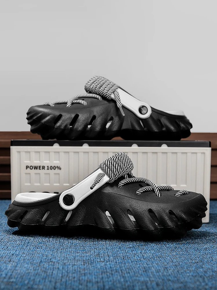 2025 Summer New Fashion Cave Garden Shoes Comfortable Soft Sole Outdoor Indoor Men & Women Beach Trend Slippers