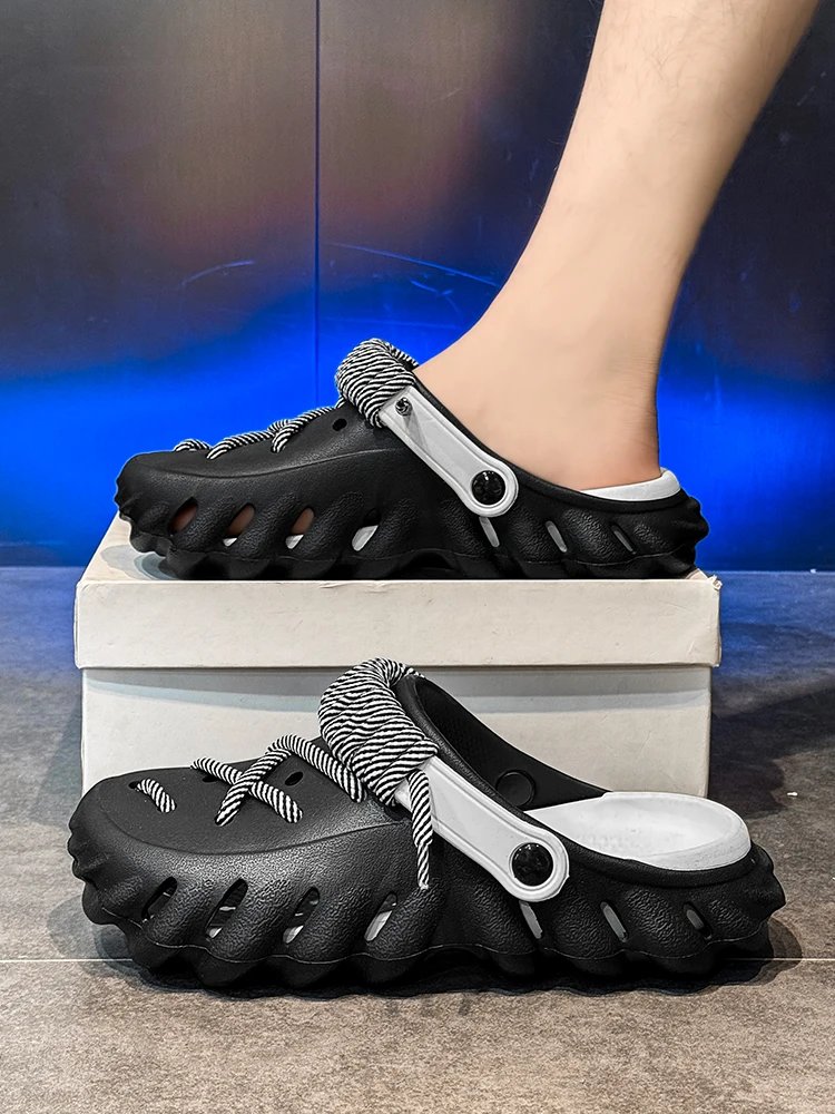 2025 Summer New Fashion Cave Garden Shoes Comfortable Soft Sole Outdoor Indoor Men & Women Beach Trend Slippers