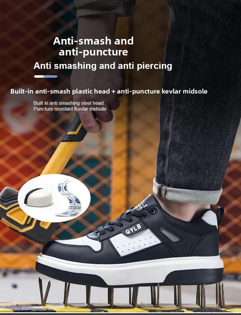 plastic toe cap safety shoes lightweight work boots comfortable safety shoes for men Industrial Construction Warehouse Shoes