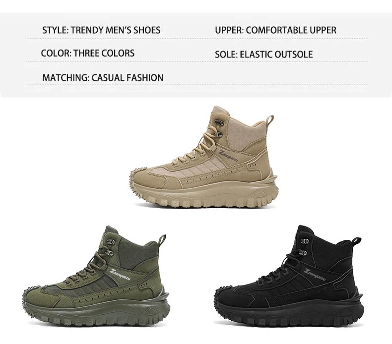 Brand protection 2026 new men's lightweight non-slip breathable wear-resistant running sports fashion versatile casual shoes