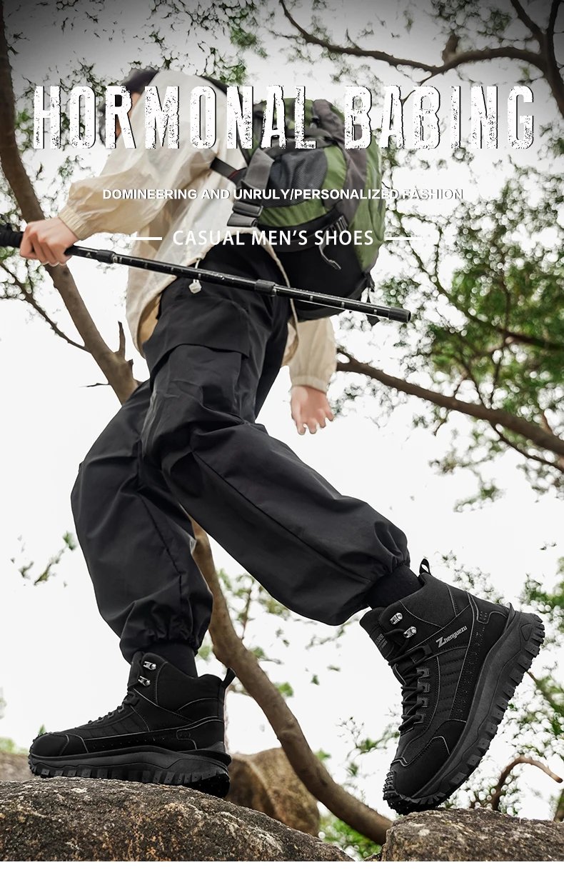 Brand protection 2026 new men's lightweight non-slip breathable wear-resistant running sports fashion versatile casual shoes