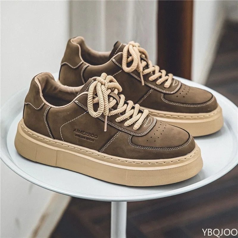 Large Size Spring and Autumn New Thick Sole Height Increasing Casual Men's Shoes Niche Trend Versatile Flat Sports Men's Shoes Large Size Spring and Autumn New Thick Sole Height Increasing Casual Men's Shoes Niche Trend Versatile Flat Sports Men's Shoes