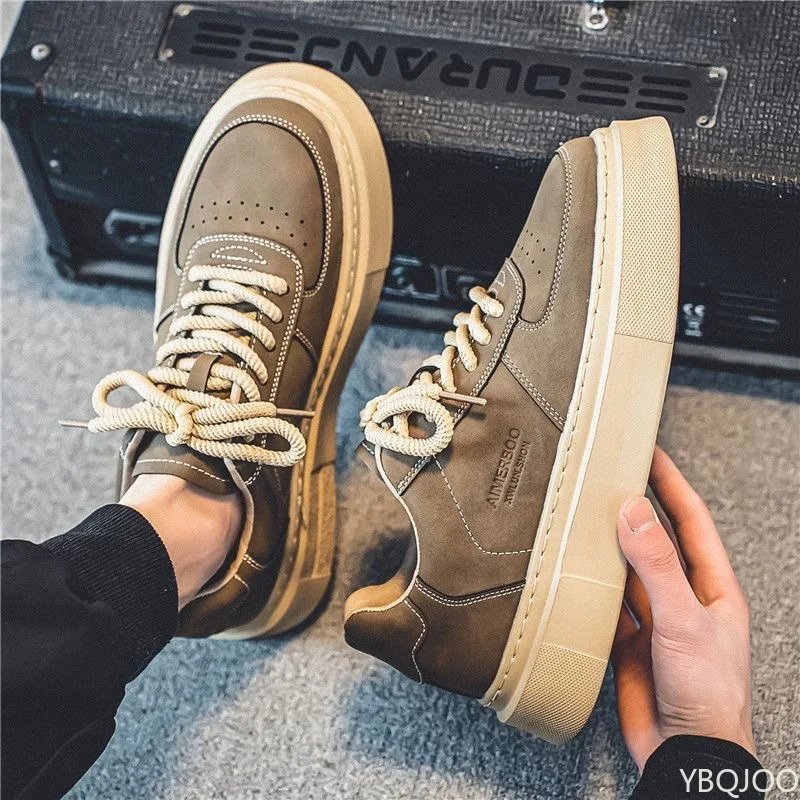 Large Size Spring and Autumn New Thick Sole Height Increasing Casual Men's Shoes Niche Trend Versatile Flat Sports Men's Shoes Large Size Spring and Autumn New Thick Sole Height Increasing Casual Men's Shoes Niche Trend Versatile Flat Sports Men's Shoes