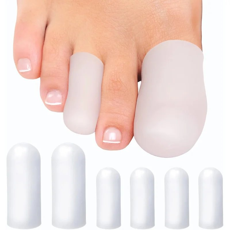 Silicone Forefoot Pad Toe Anti-friction Protector Tips Big And Small Toes Toe Finger Covers