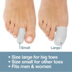 Silicone Forefoot Pad Toe Anti-friction Protector Tips Big And Small Toes Toe Finger Covers - Image 3