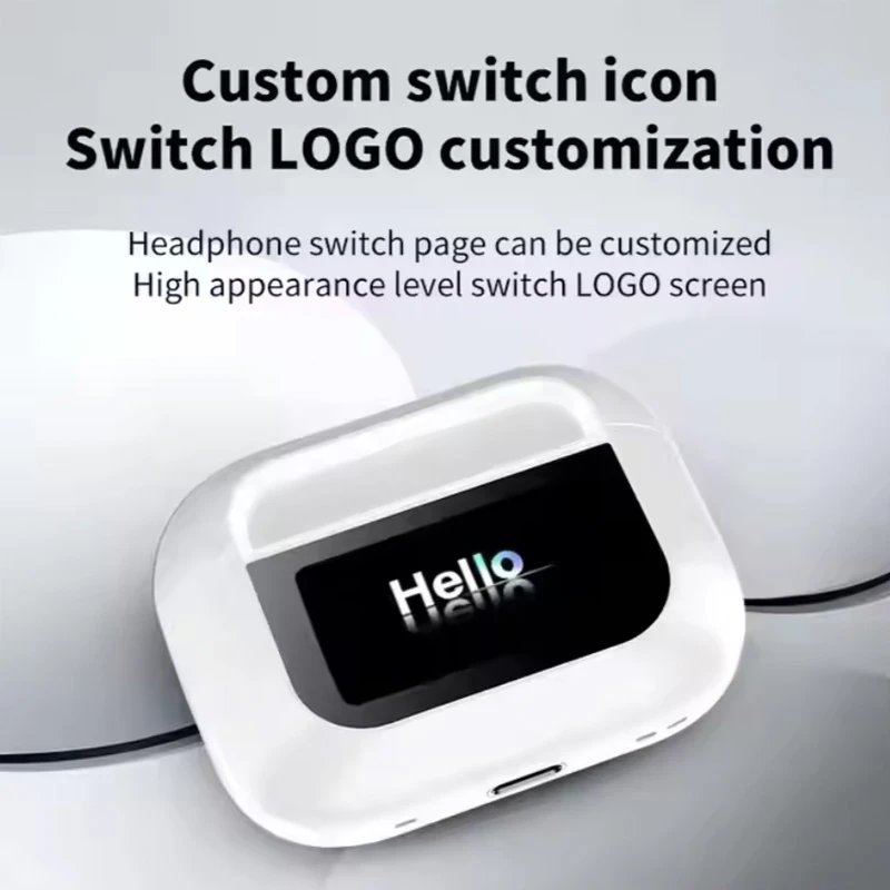 A8 Pro Wireless Bluetooth Headphones with LED Power Display Touch Control Headset Hands-free Calling Long Battery Life for Phone