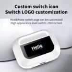 A8 Pro Wireless Bluetooth Headphones with LED Power Display Touch Control Headset Hands-free Calling Long Battery Life for Phone