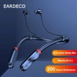 EARDECO Wireless Headphones 200 Hour Playback Bass Bluetooth Headphone Earphones Neckband 5.1 Sport Music Headset with Mic Stere