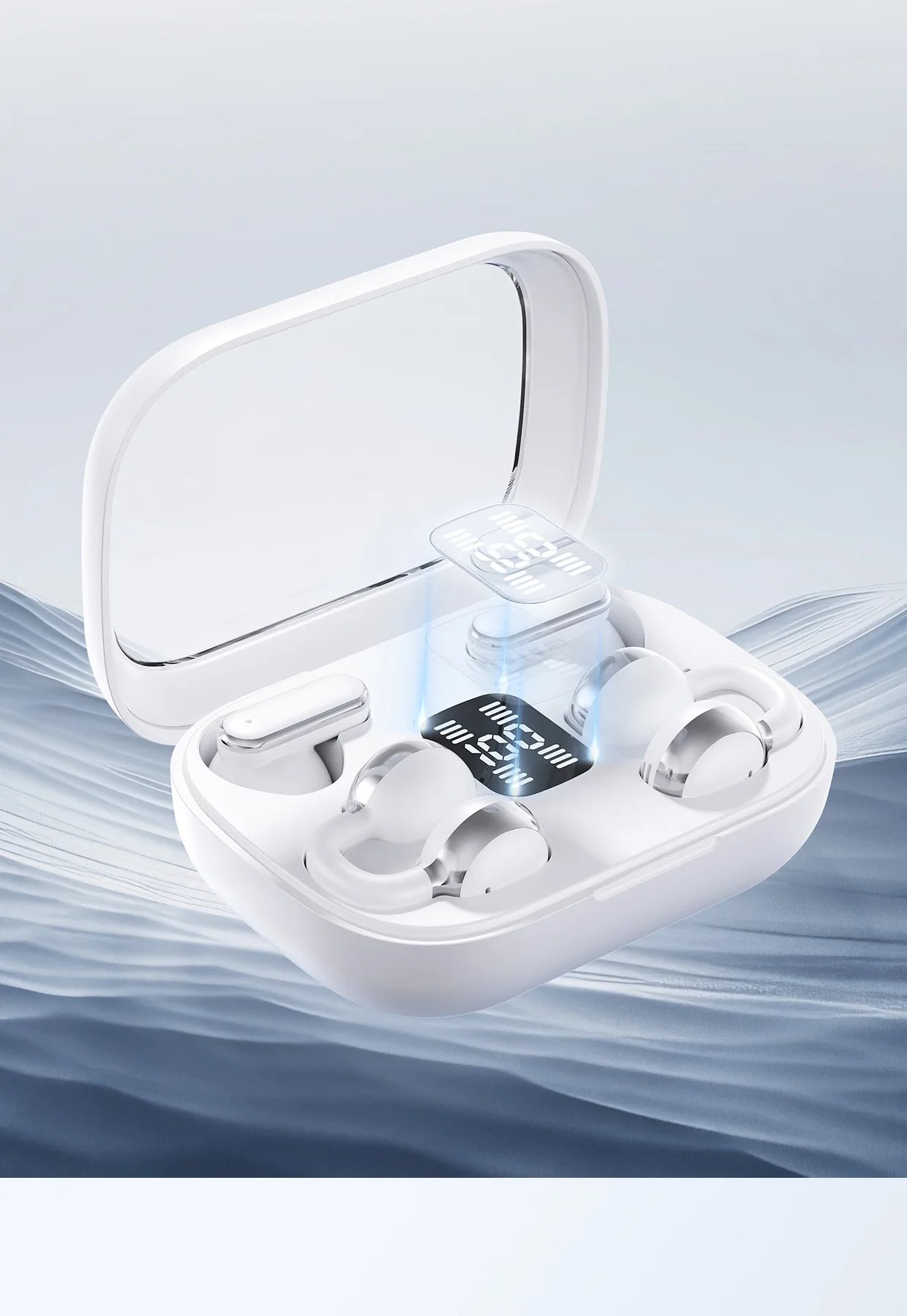 Q10 dual-ear couple-style wireless Bluetooth headphones - OWS over-ear sports noise-canceling headphones with long battery life