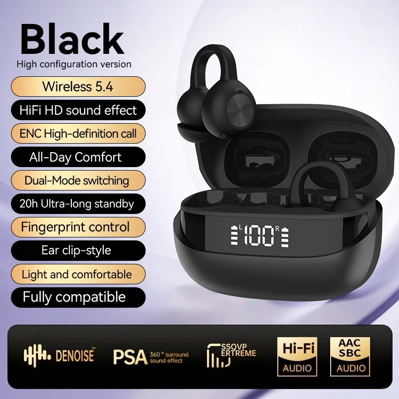new over-ear K30 wireless Bluetooth 5.4 headphones - stereo sound effect - comfortable to wear for long periods without discomfo