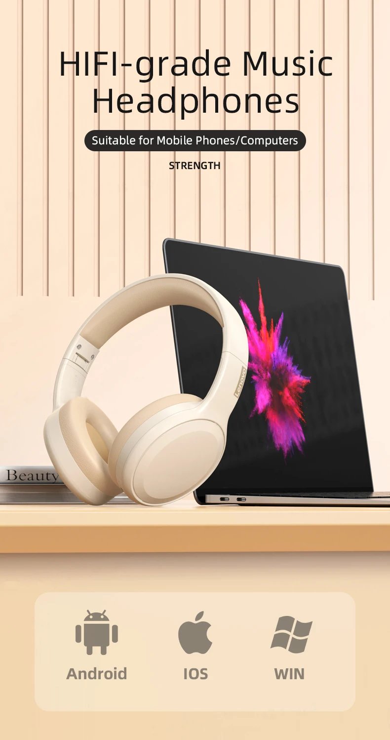 Lenovo TH30 Wireless Headphones Bluetooth 5.3 Earphones Foldable Gaming Headset Sport Headphone with Mic Music Earbuds Original