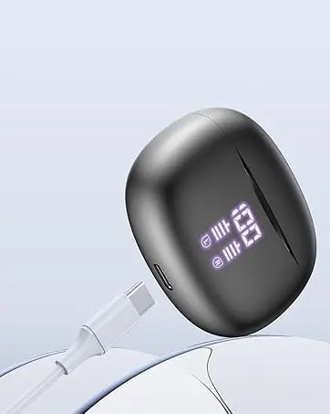 Wireless Bluetooth Headphones Immersive HD Sound Deep Bass HiFi Stereo Sound  LED Power Display for running gaming sports