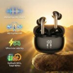 Wireless Bluetooth Headphones Immersive HD Sound Deep Bass HiFi Stereo Sound  LED Power Display for running gaming sports