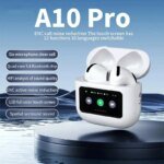 A10 Pro ANC Wireless Bluetooth 5.3 Earphones App Noise-canceling Call Headphones Waterproof Sports Gaming Touch Screen Headset - Image 2