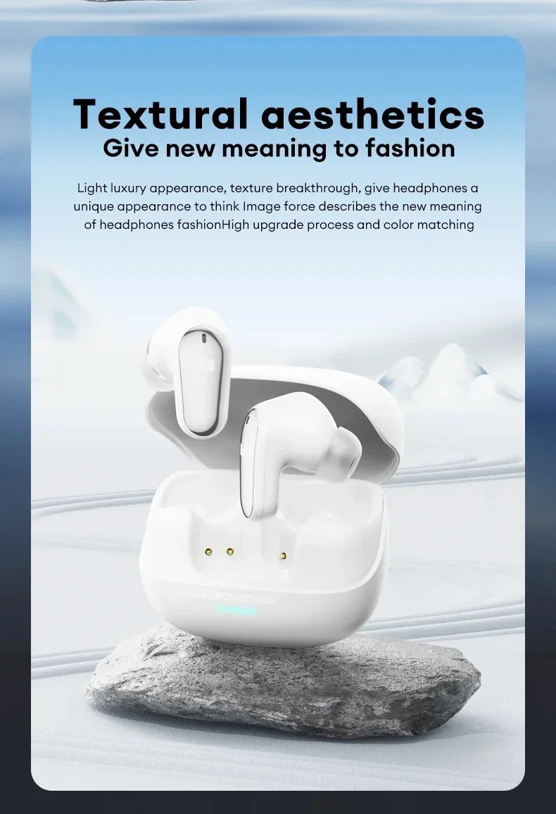 Monster Earbuds TWS Bluetooth Charging Box Wireless Earphones With Microphone Dual Mode Stereo Sports Waterproof Heads