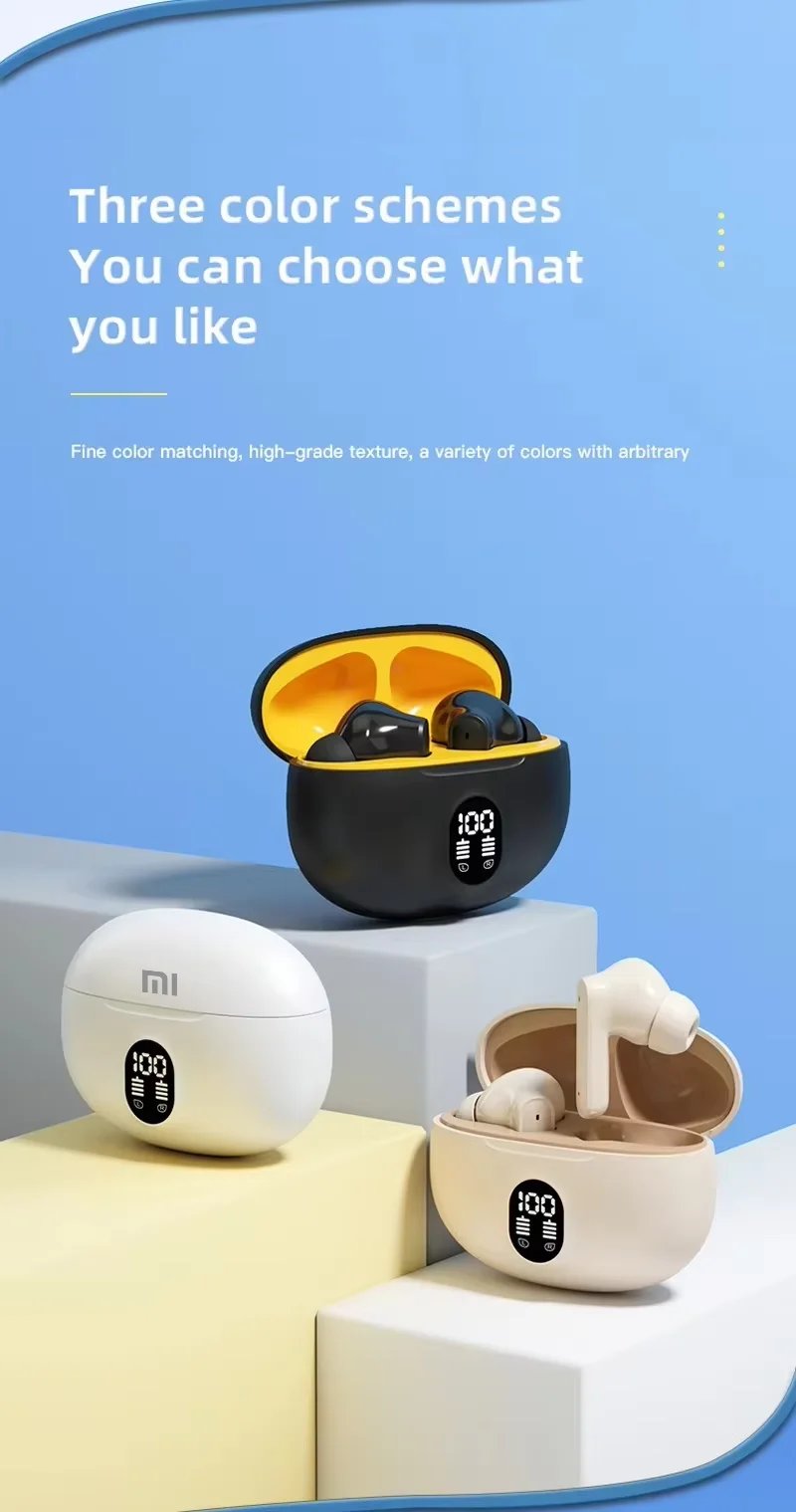 XIAOMI Redmi TWS Wireless Bluetooth Headphones ENC Intelligent Noise Reduction Headset Waterproof Gaming Sports Music Earphone