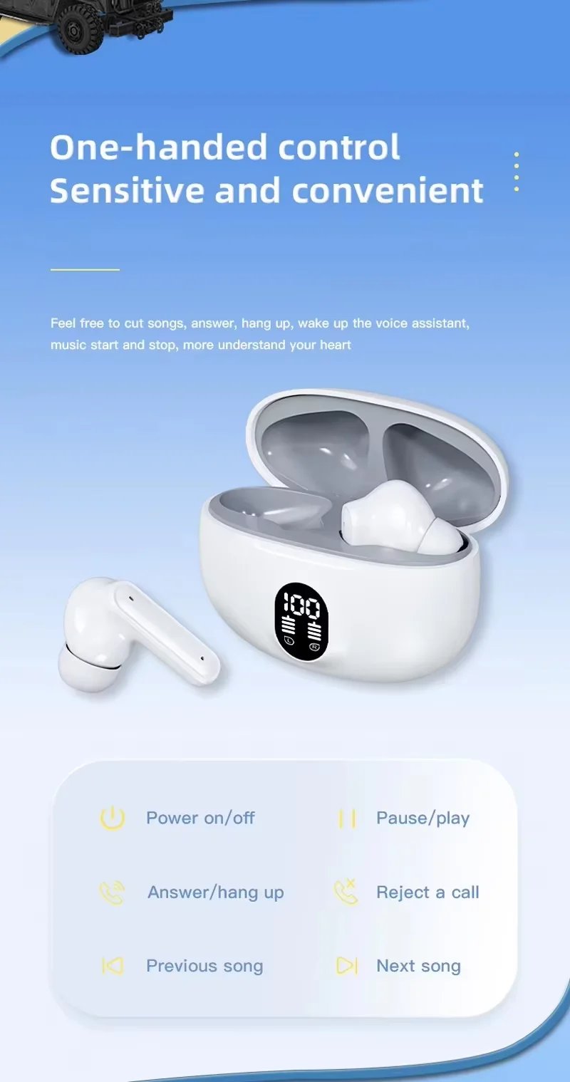 XIAOMI Redmi TWS Wireless Bluetooth Headphones ENC Intelligent Noise Reduction Headset Waterproof Gaming Sports Music Earphone