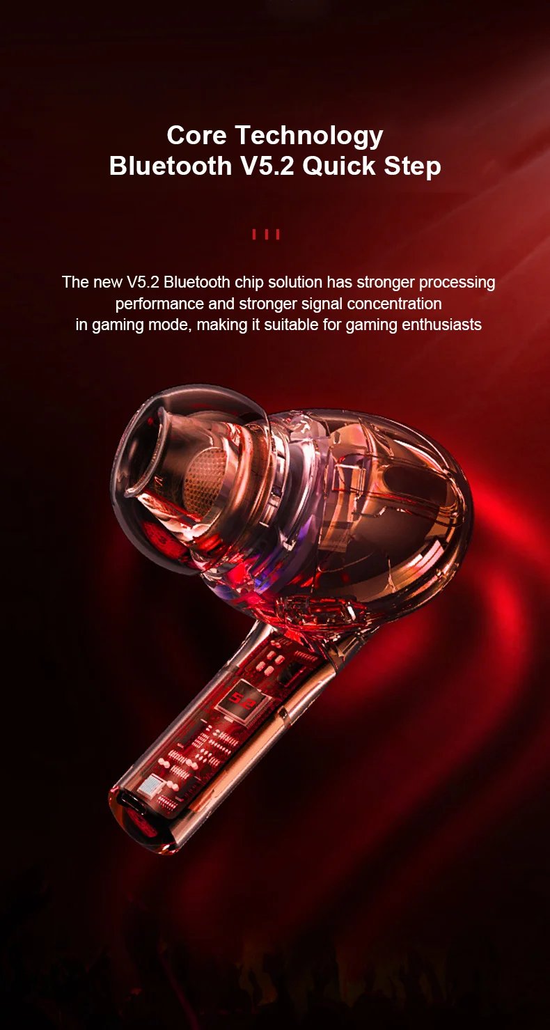 NEW AIR-J13Pro Bluetooth Earphones Wireless Headphone With Mic Low Latency HD Call HiFi Stereo Headsets Noise Cancelling Earbuds