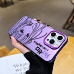 Lovely Cartoon Rem Emilia ﻿Plating Phone Case for Samsung Galaxy S25 Edge S24 S23 S22 S21 S20 Ultra Plus FE A56 A36 A26 Cover - Image 3