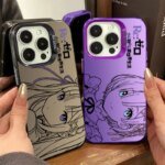 Lovely Cartoon Rem Emilia ﻿Plating Phone Case for Samsung Galaxy S25 Edge S24 S23 S22 S21 S20 Ultra Plus FE A56 A36 A26 Cover