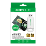 EIOTCLUB eSIM Card and Card Reader, Unlimited Download, Support for iPhone, Samsung, Huawei, Android Phones, Travel & Business