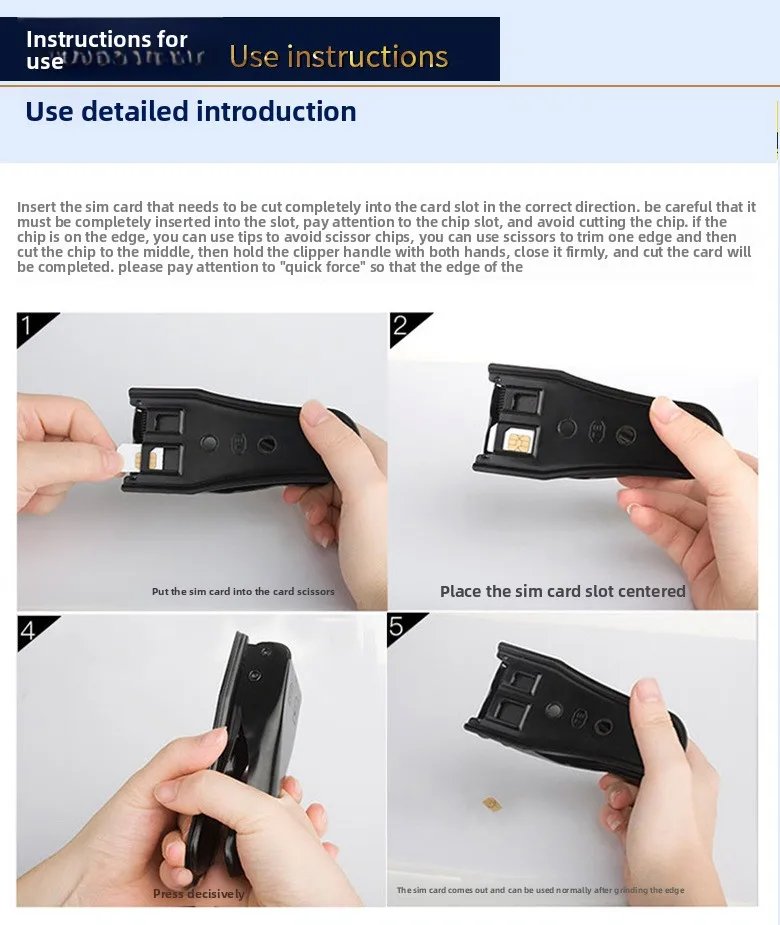 Micro SIM phone  Card Cutter 2-in-1 with SIM Card Adapter and Eject Pin SIM Card Cutting Tool for a variety of smartphones