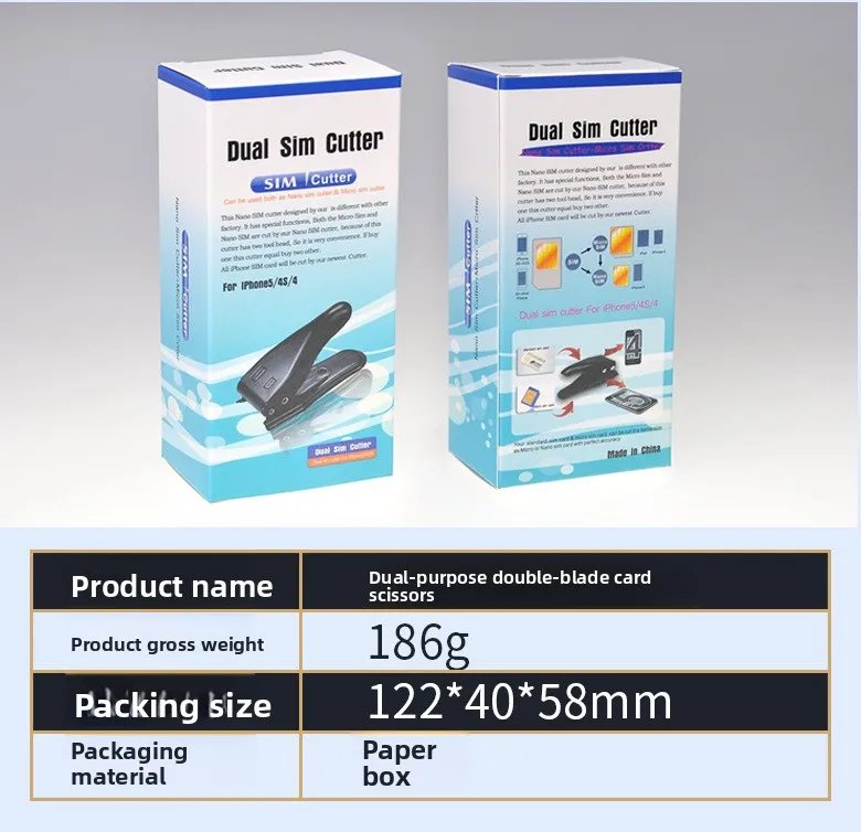 Micro SIM phone  Card Cutter 2-in-1 with SIM Card Adapter and Eject Pin SIM Card Cutting Tool for a variety of smartphones