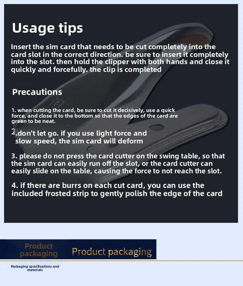 Micro SIM phone  Card Cutter 2-in-1 with SIM Card Adapter and Eject Pin SIM Card Cutting Tool for a variety of smartphones