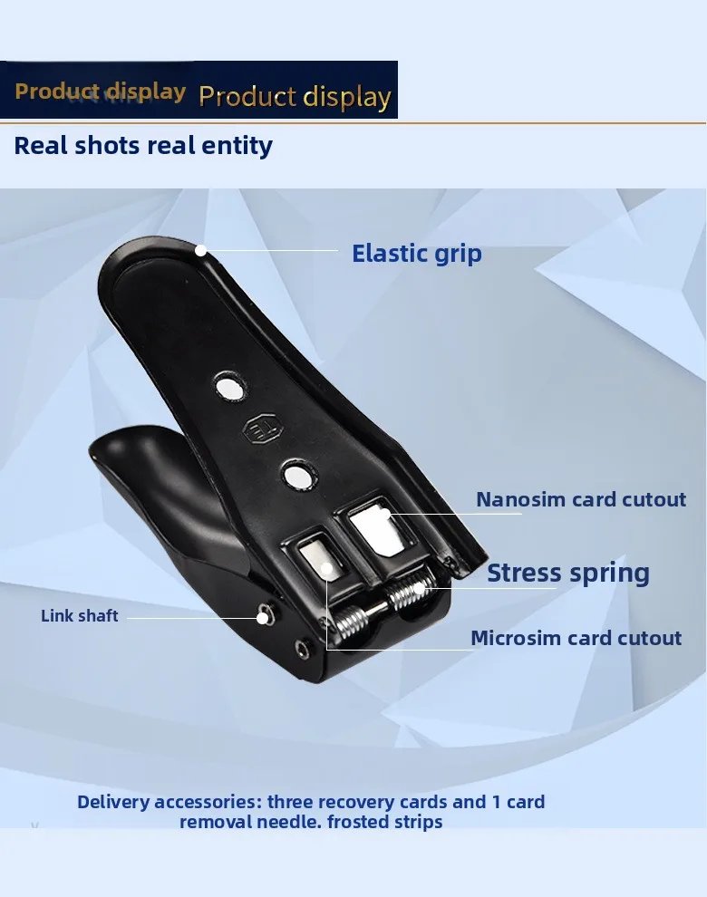 Micro SIM phone  Card Cutter 2-in-1 with SIM Card Adapter and Eject Pin SIM Card Cutting Tool for a variety of smartphones