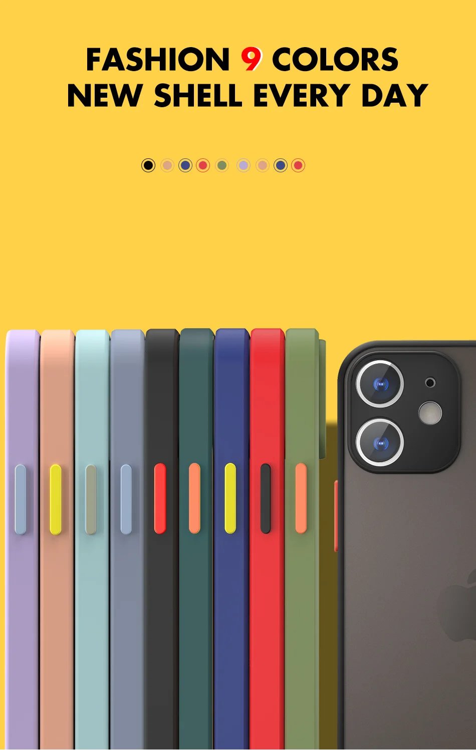 Luxury Matte Clear Square TPU Funda Case On For iPhone 17 16 15 14 13 12 11 Pro Max Plus Mini Plus Pls Funda IPHON Hard PC Cover