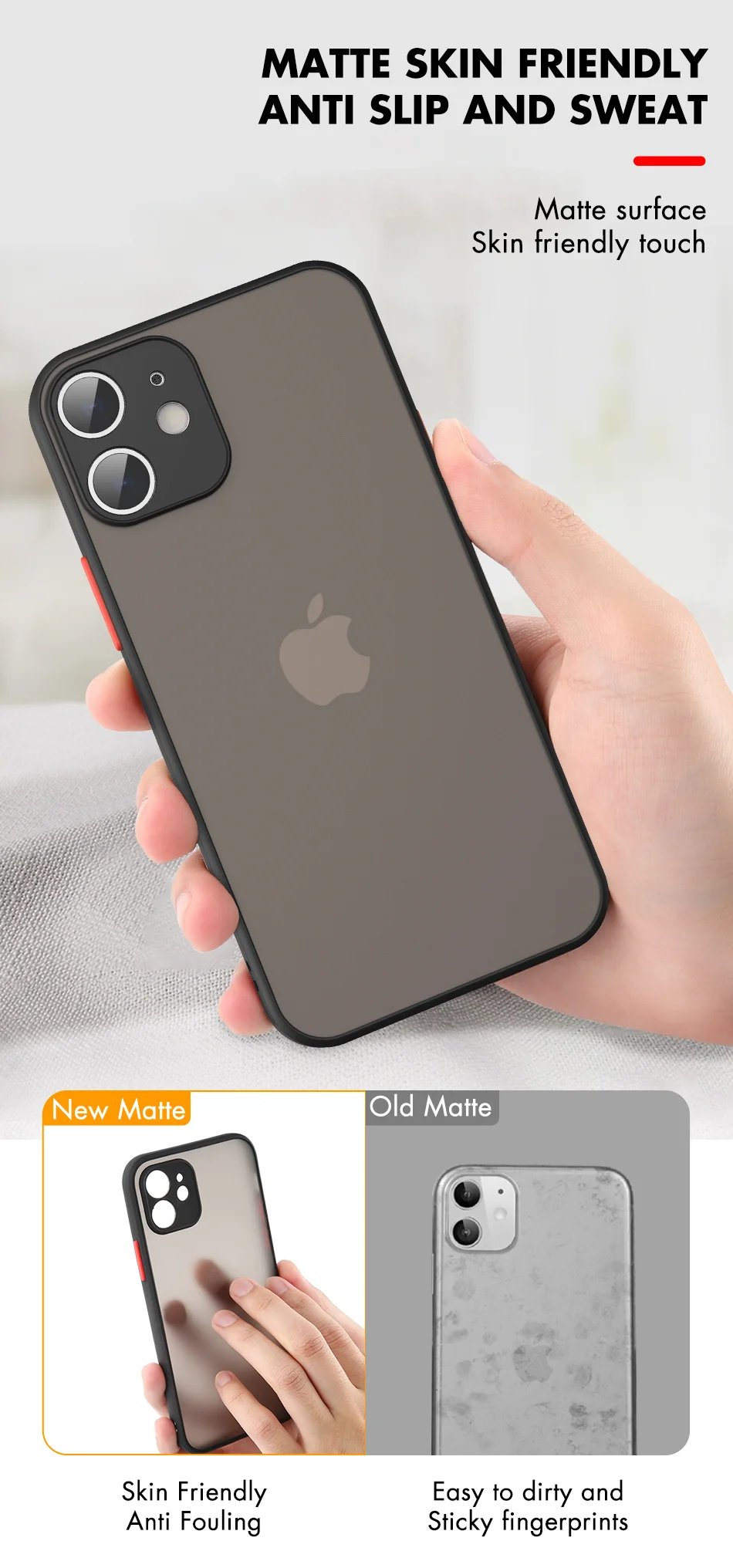 Luxury Matte Clear Square TPU Funda Case On For iPhone 17 16 15 14 13 12 11 Pro Max Plus Mini Plus Pls Funda IPHON Hard PC Cover