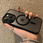 Luxury For Magsafe Transparent Case For iPhone 15 14 13 12 11 Pro XS Max XR X 7 8 Plus SE2 2022 Magnetic Wireless Charging Cover