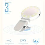 Mobile Phone LED Selfie Ring Light, Portable 3 Gears Photography Clip Light Beauty Fill Lamp For Cell Phone Camera Rechargeable - Image 3